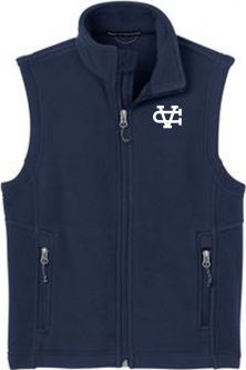 Youth Fleece Vest, Navy